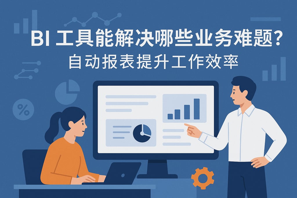 BI工具能解决哪些业务难题？自动报表提升工作效率"
